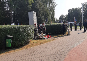uroczystości pod Pomnikiem- w Hołdzie Zesłańcom Sybiru