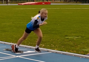 Maria Gasyna staruje na dystansie 400m