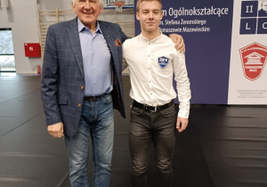 Tadeusz Melnik z uczniem Krzysztofem Galachem