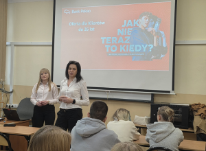 Uczniowie poznają tajniki bankowości – spotkanie z przedstawicielkami Bank Pekao S.A. w Tomaszów Mazowiecki