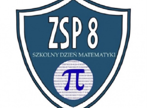 Tarcza szkolna ZSP z symbolem liczby Pi