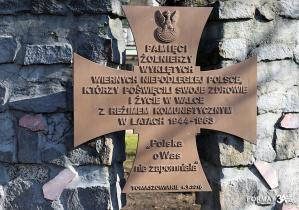 Tablica Pamięci Żołnierzy Wyklętych w Tomaszowie Mazowieckim