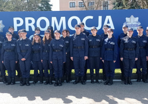 Uczniowie klas policyjnych na Uroczystej Promocji Oficerskiej w Szczytnie