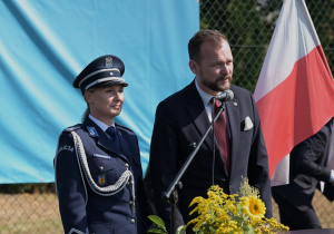 podinspektor Wioletta Stawiarska – zastępca Komendanta Powiatowego Policji w Tomaszowie Mazowieckim, pan Marek Utracki – prezes Tomaszowskiego Centrum Zdrowia