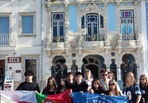 Uczestnicy praktyk w centrum Aveiro