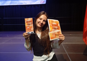 Michalina Węgrzynowska z nagrodą