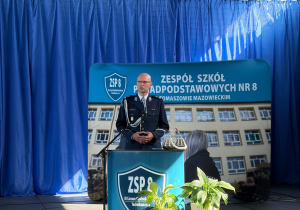mł. insp. Przemysław Mazurkiewicz – Komendant Powiatowy Policji w Tomaszowie Mazowieckim