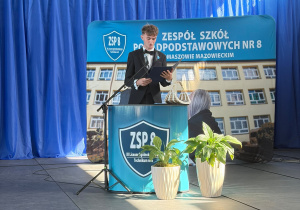 Gabriel Redlicki- przewodniczący Samorządu Uczniowskiego