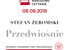 Przedwiośnie lekturą Narodowego Czytania 2018