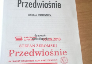 Narodowe czytanie 2018 - Stefan Żeromski "Przedwiośnie"